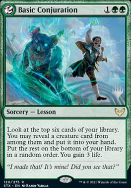 Basic Conjuration (Promo Pack) [Strixhaven: School of Mages Promos] | The Time Vault CA
