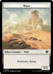 Wall // Kor Ally Double-Sided Token [Commander Masters Tokens] | The Time Vault CA