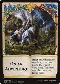 On An Adventure // Spirit Double-sided Token (Challenger 2020) [Unique and Miscellaneous Promos] | The Time Vault CA