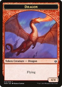 Dragon // Spirit Double-sided Token (Challenger 2020) [Unique and Miscellaneous Promos] | The Time Vault CA