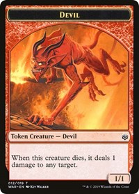 Devil // Satyr Double-sided Token (Challenger 2020) [Unique and Miscellaneous Promos] | The Time Vault CA