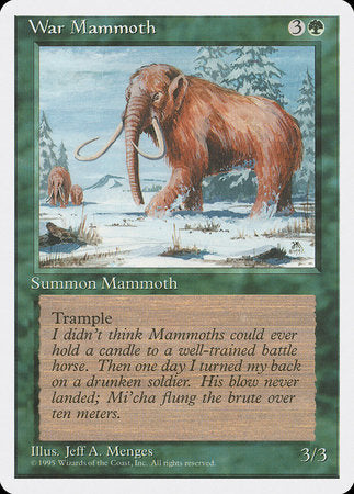 War Mammoth [Fourth Edition] | The Time Vault CA