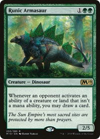 Runic Armasaur [Promo Pack: Ikoria] | The Time Vault CA