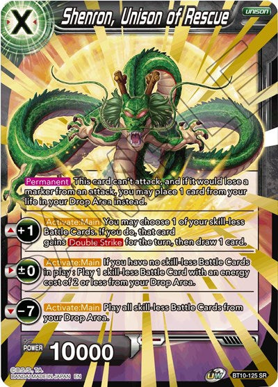 Shenron, Unison of Rescue [BT10-125] | The Time Vault CA