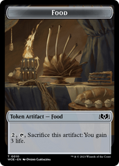 Faerie // Food (0010) Double-Sided Token [Wilds of Eldraine Tokens] | The Time Vault CA