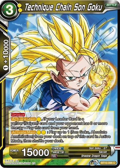 Technique Chain Son Goku [BT10-098] | The Time Vault CA