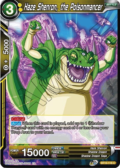 Haze Shenron, the Poisonmancer [BT10-118] | The Time Vault CA