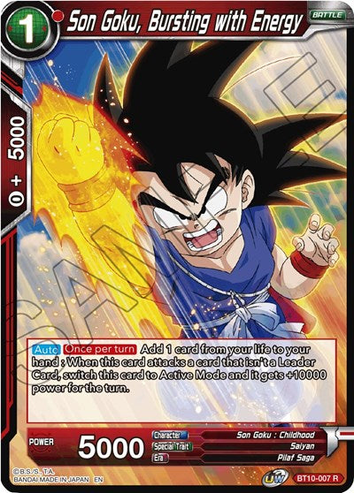 Son Goku, Bursting with Energy [BT10-007] | The Time Vault CA