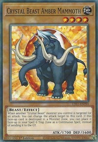 Crystal Beast Amber Mammoth [LDS1-EN094] Common | The Time Vault CA