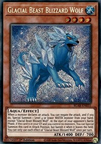 Glacial Beast Blizzard Wolf [BLAR-EN031] Secret Rare | The Time Vault CA