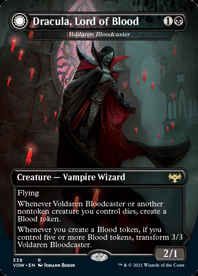 Voldaren Bloodcaster // Bloodbat Summoner - Dracula, Lord of Blood // Dracula, Lord of Bats [Innistrad: Crimson Vow] | The Time Vault CA