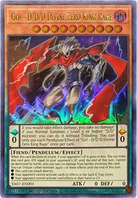Go! - D/D/D Divine Zero King Rage [YA07-EN001] Ultra Rare | The Time Vault CA