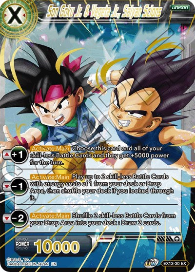 Son Goku Jr. & Vegeta Jr., Saiyan Scions [EX13-30] | The Time Vault CA