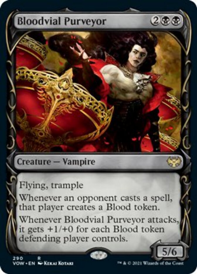 Bloodvial Purveyor (Showcase Fang Frame) [Innistrad: Crimson Vow] | The Time Vault CA