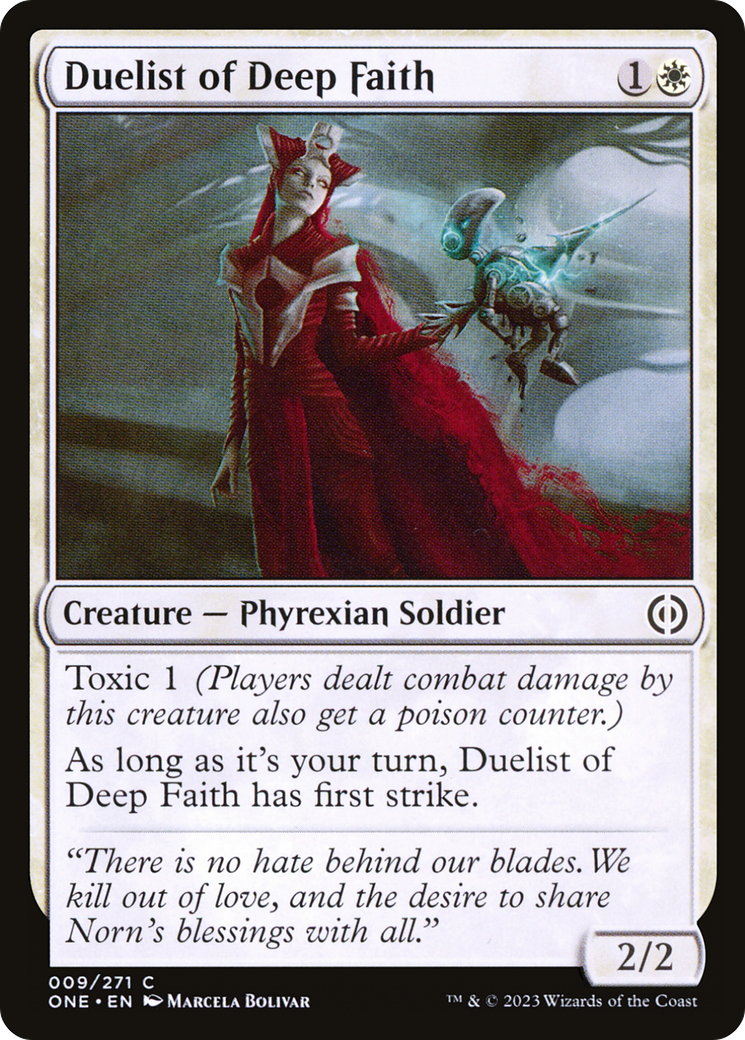 Duelist of Deep Faith [Phyrexia: All Will Be One] | The Time Vault CA