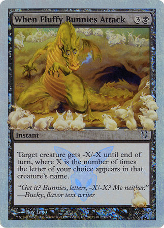 When Fluffy Bunnies Attack (Alternate Foil) [Unhinged] | The Time Vault CA