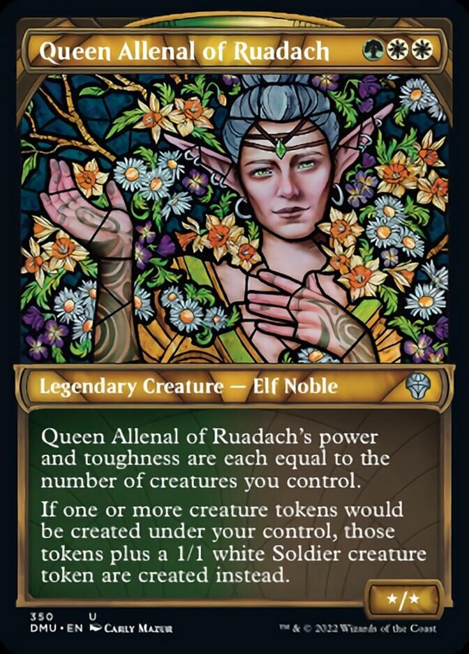 Queen Allenal of Ruadach (Showcase Textured) [Dominaria United] | The Time Vault CA