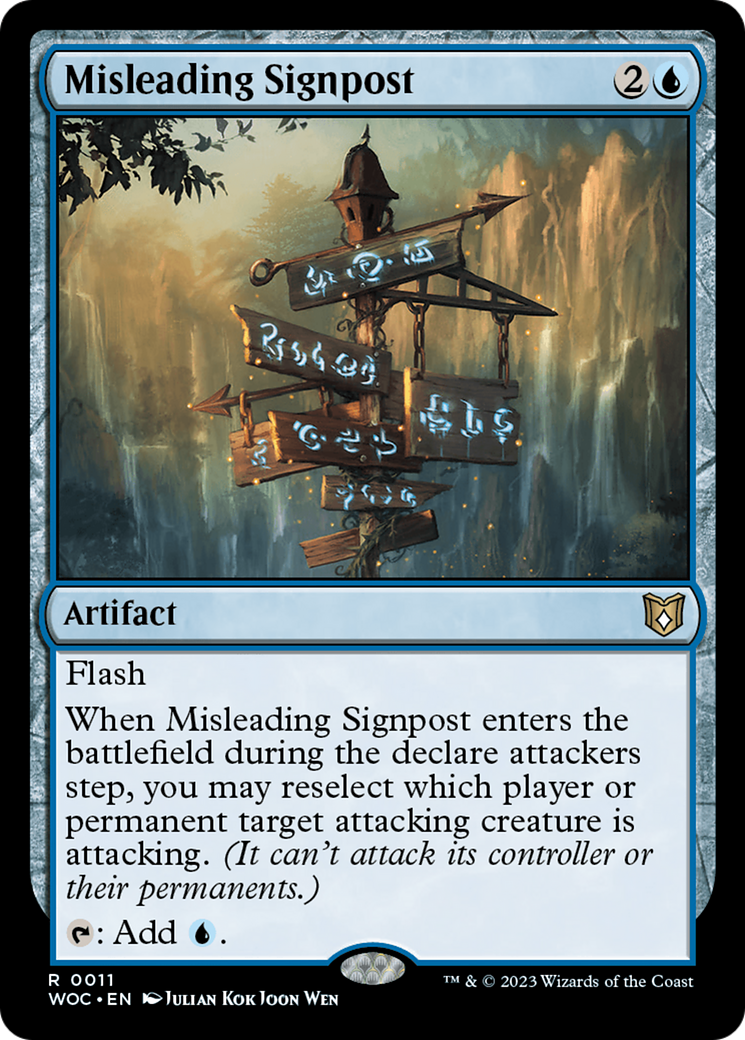 Misleading Signpost [Wilds of Eldraine Commander] | The Time Vault CA