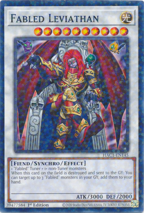 Fabled Leviathan (Duel Terminal) [HAC1-EN145] Common | The Time Vault CA