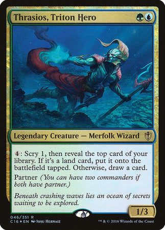 Thrasios, Triton Hero [Commander 2016] | The Time Vault CA