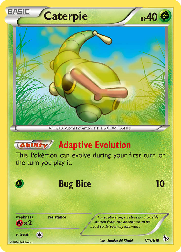 Caterpie (1/106) [XY: Flashfire] | The Time Vault CA