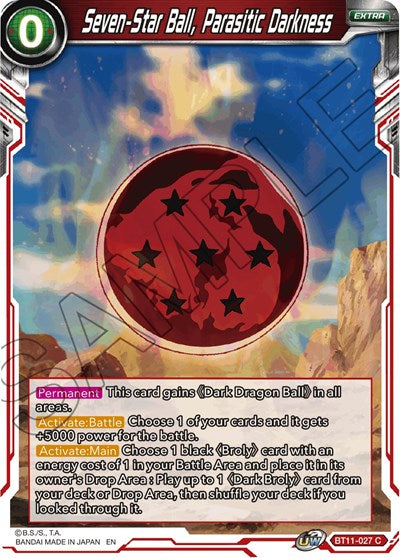 Seven-Star Ball, Parasitic Darkness [BT11-027] | The Time Vault CA