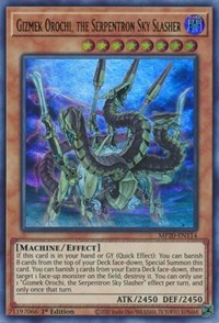 Gizmek Orochi, the Serpentron Sky Slasher [MP20-EN114] Ultra Rare | The Time Vault CA