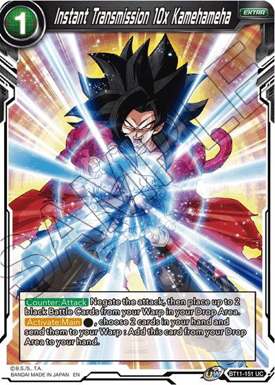 Instant Transmission 10x Kamehameha [BT11-151] | The Time Vault CA