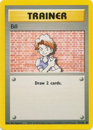 Bill (91/102) [Base Set Unlimited] | The Time Vault CA