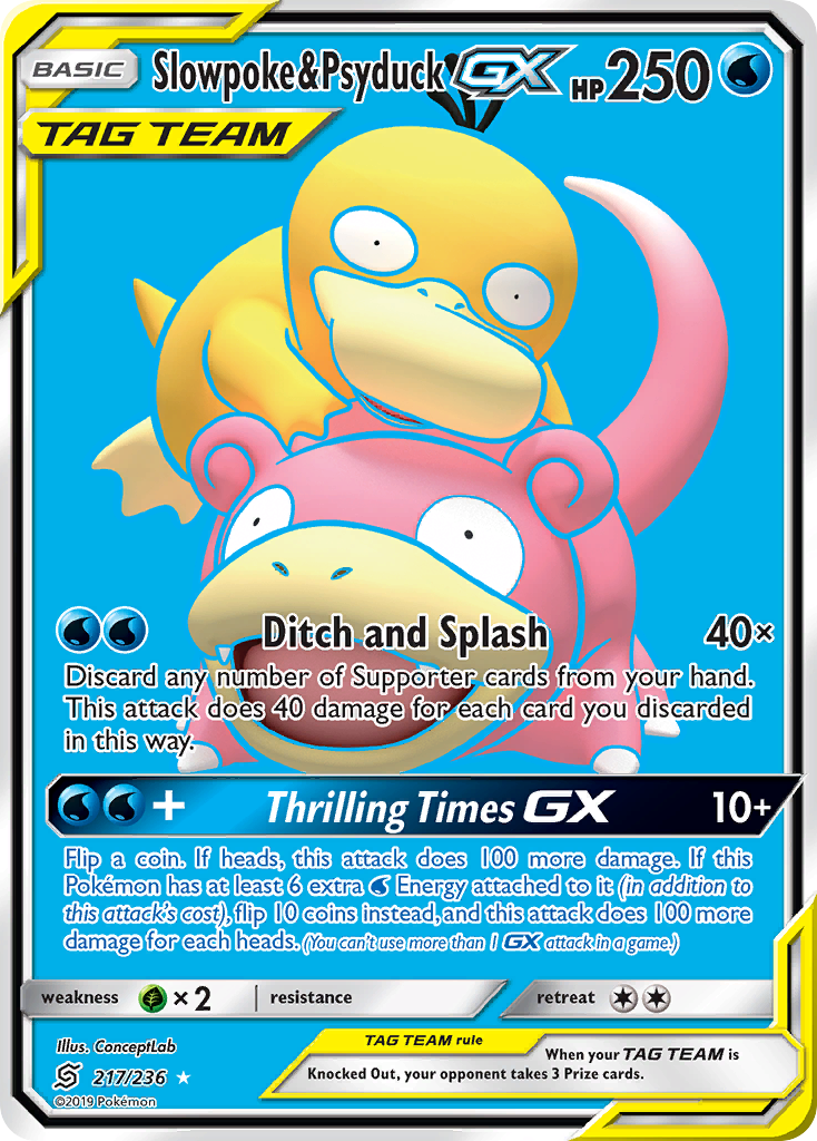 Slowpoke & Psyduck GX (217/236) [Sun & Moon: Unified Minds] | The Time Vault CA