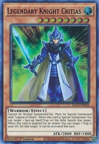 Legendary Knight Critias (Blue) [DLCS-EN002] Ultra Rare | The Time Vault CA