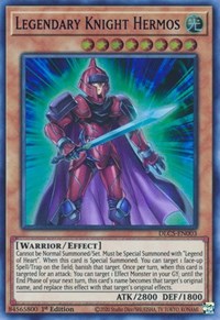 Legendary Knight Hermos (Blue) [DLCS-EN003] Ultra Rare | The Time Vault CA