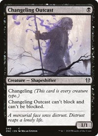 Changeling Outcast [Zendikar Rising Commander] | The Time Vault CA