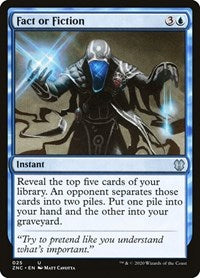 Fact or Fiction [Zendikar Rising Commander] | The Time Vault CA