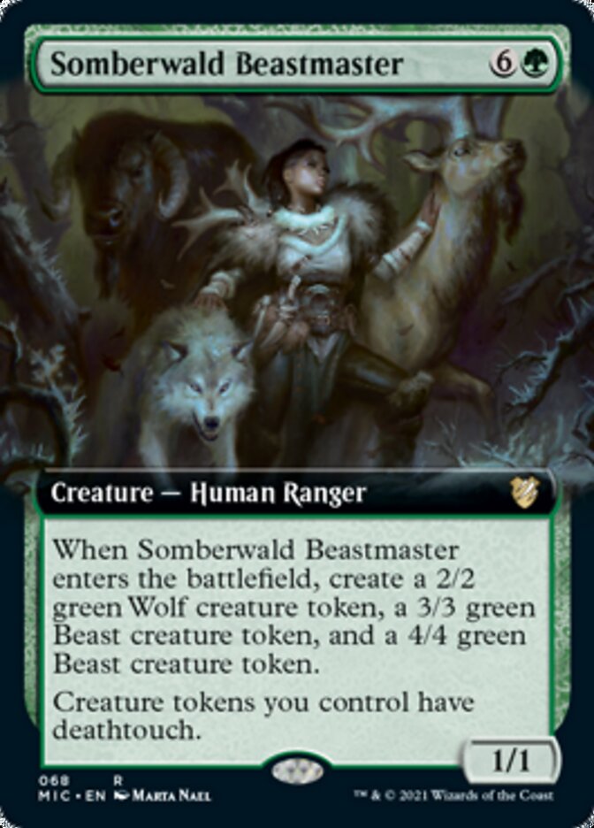 Somberwald Beastmaster (Extended) [Innistrad: Midnight Hunt Commander] | The Time Vault CA