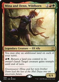 Mina and Denn, Wildborn [Zendikar Rising Commander] | The Time Vault CA