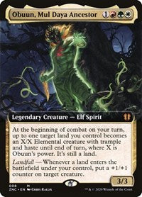 Obuun, Mul Daya Ancestor (Extended Art) [Zendikar Rising Commander] | The Time Vault CA