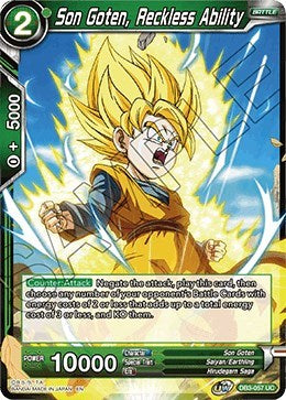 Son Goten, Reckless Ability [DB3-057] | The Time Vault CA