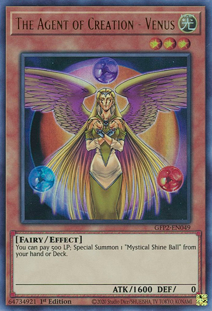 The Agent of Creation - Venus [GFP2-EN049] Ultra Rare | The Time Vault CA