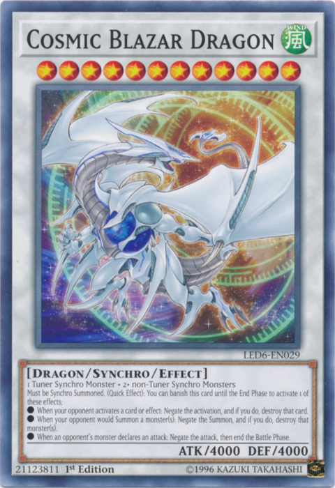 Cosmic Blazar Dragon [LED6-EN029] Common | The Time Vault CA