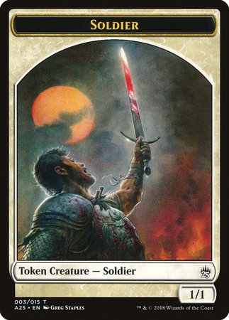 Soldier Token (003) [Masters 25 Tokens] | The Time Vault CA