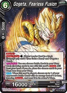 Gogeta, Fearless Fusion [BT12-137] | The Time Vault CA