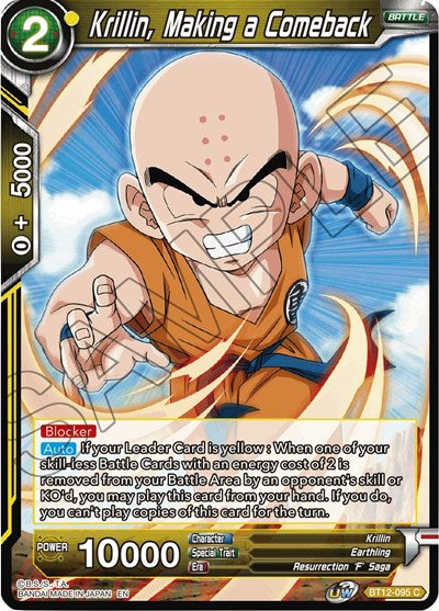 Krillin, Making a Comeback [BT12-095] | The Time Vault CA