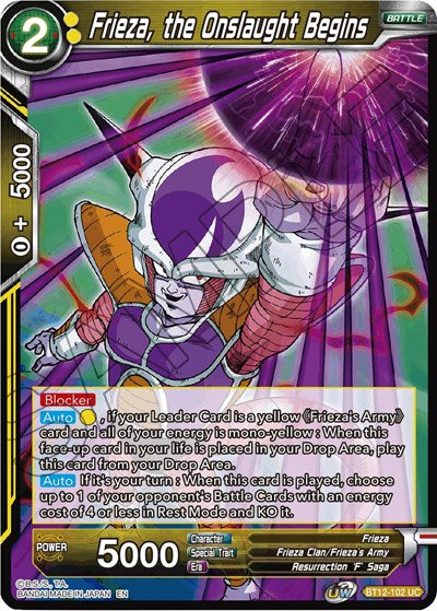 Frieza, the Onslaught Begins [BT12-102] | The Time Vault CA