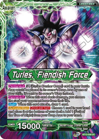 Turles // Turles, Fiendish Force [BT12-056] | The Time Vault CA