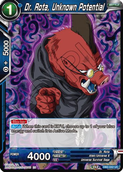 Dr. Rota, Unknown Potential (Reprint) (DB2-042) [Battle Evolution Booster] | The Time Vault CA