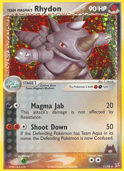 Team Magma's Rhydon (11/95) [EX: Team Magma vs Team Aqua] | The Time Vault CA