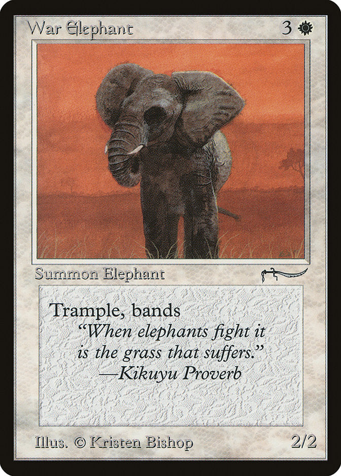 War Elephant (Light Mana Cost) [Arabian Nights] | The Time Vault CA