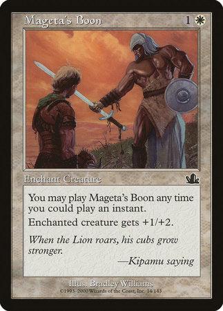 Mageta's Boon [Prophecy] | The Time Vault CA