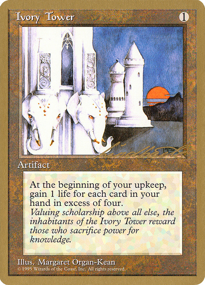 Ivory Tower (Leon Lindback) [Pro Tour Collector Set] | The Time Vault CA